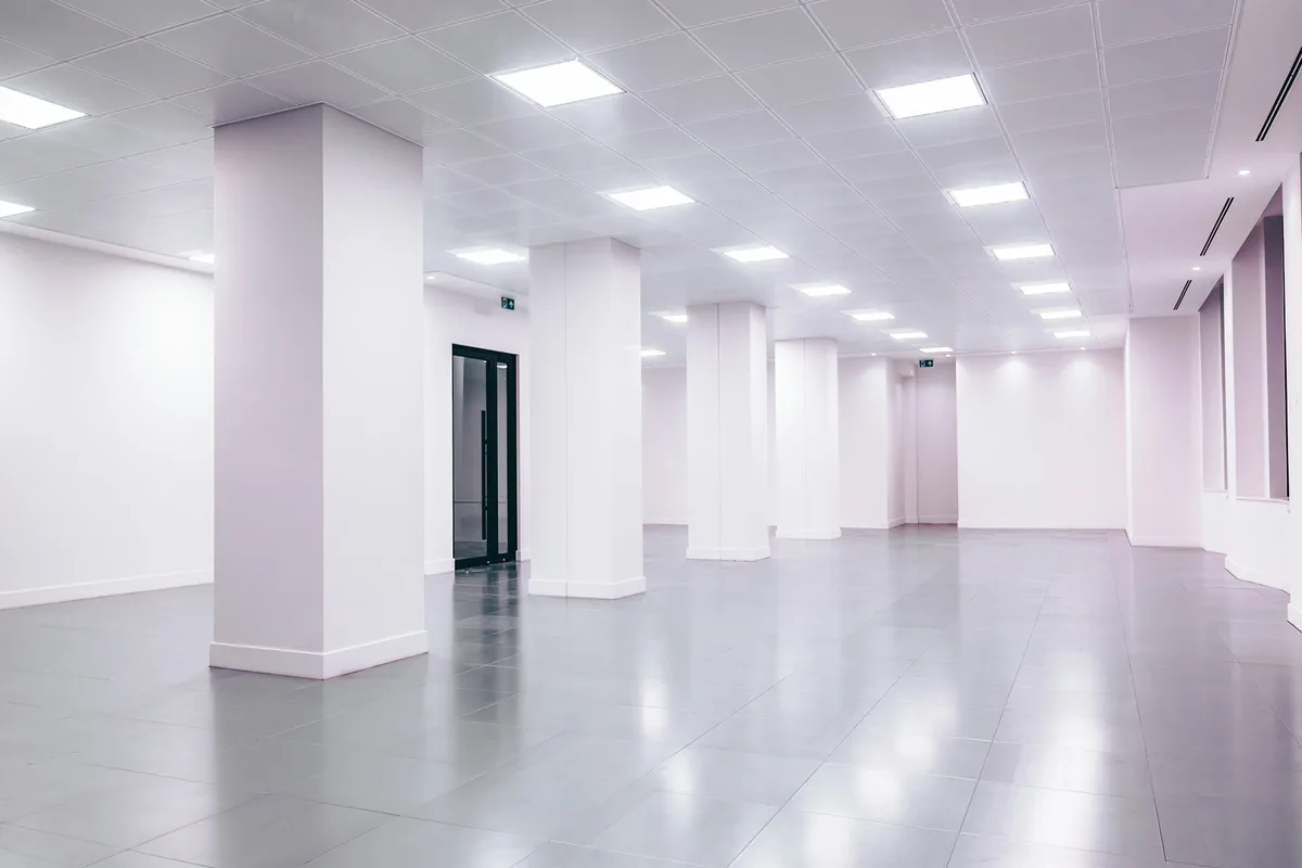 Professional commercial building interior